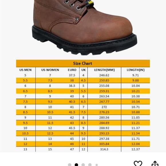 NWT Wolf Men’s Work Boots 9.5 - Picture 2 of 10